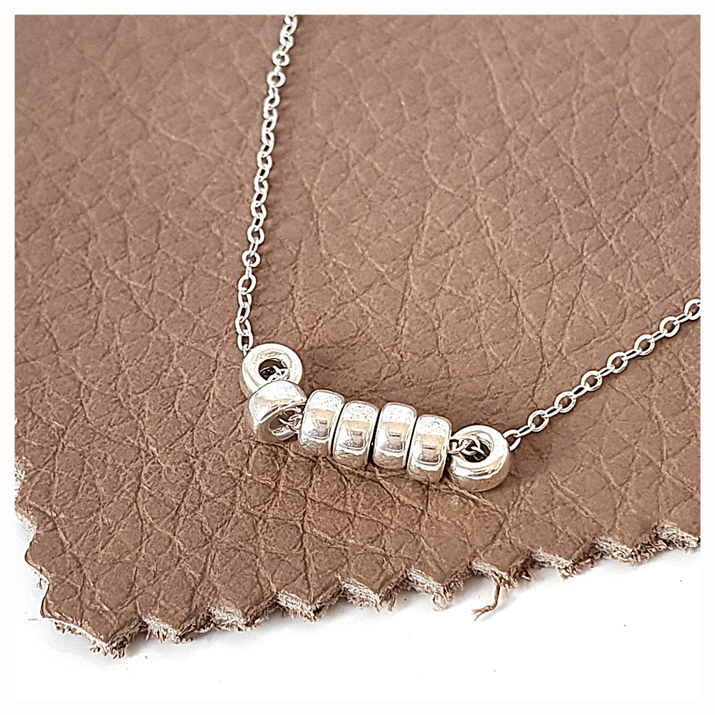 Buy Sterling Silver Lucky Seven Rings Necklace Online at desertcartINDIA